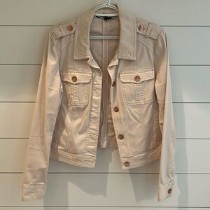 White House Black Market Cream Jacket